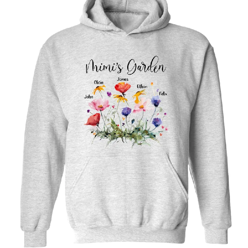 Mimi's Garden Wildflowers Shirt, Custom Mimi And Grandkids Shirt, Mother's Day Gift TH Hoodie