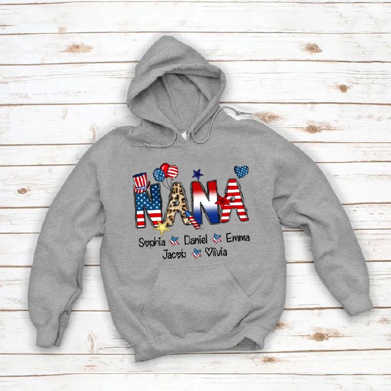 NANA And Kids Patriotic 4th Of July CTH01 Hoodie