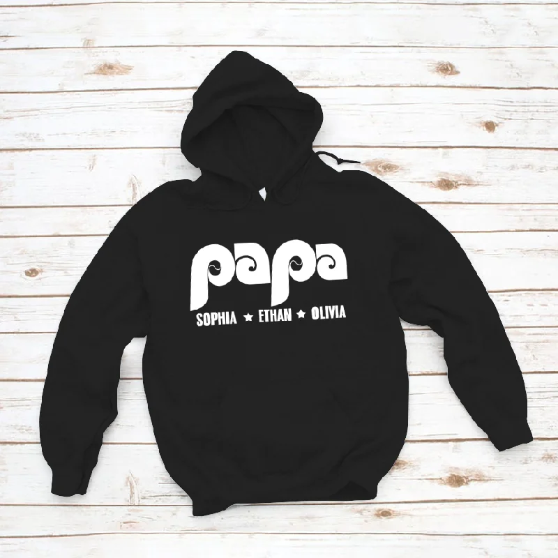 Personalized Papa And kids CL01 Hoodie