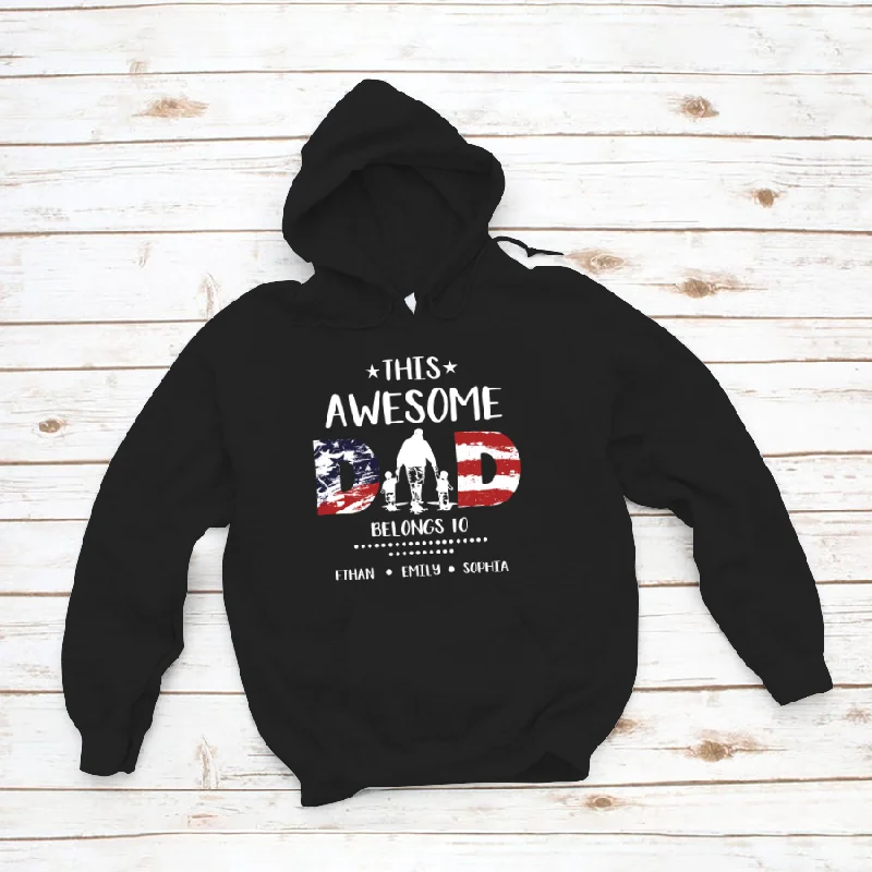 This Awesome Dad Belong To Kids CTH01 Hoodie