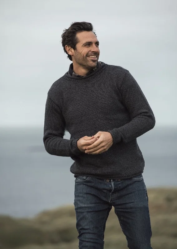 Shop now for the latest fashion trends and enjoy special promotions! Aran Roll Neck Sweater | Charcoal Shop now for the latest fashion trends and enjoy special promotions! Aran Roll Neck Sweater | Charcoal