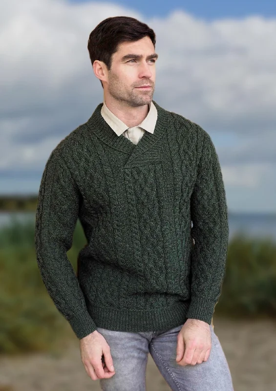 Shop the season’s best styles at discounted prices on men's clothing. Aran Bunratty Shawl Collar Sweater | Green Shop the season’s best styles at discounted prices on men's clothing. Aran Bunratty Shawl Collar Sweater | Green