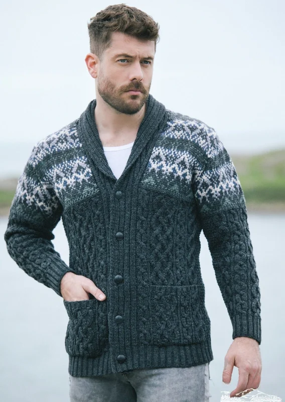 Best clothing deals . – Save up to 70% on trendy styles. Aran Fairisle Button Cardigan | Charcoal Best clothing deals . – Save up to 70% on trendy styles. Aran Fairisle Button Cardigan | Charcoal