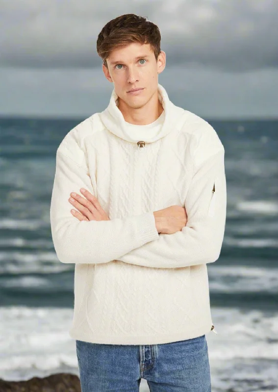 Shop our exclusive men’s fashion deals – limited time only! Aran Diamond Knit Sweater | Natural Shop our exclusive men’s fashion deals – limited time only! Aran Diamond Knit Sweater | Natural