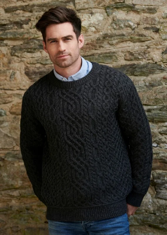 Shop stylish men’s clothing and enjoy amazing discounts. Aran Men's Super Soft Sweater | Charcoal Shop stylish men’s clothing and enjoy amazing discounts. Aran Men's Super Soft Sweater | Charcoal