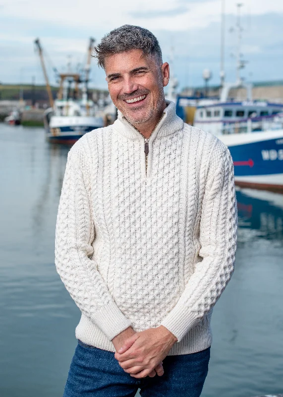 Shop the best fashion at prices you can’t beat. Aran Merino Wool Natural Half Zip Sweater Shop the best fashion at prices you can’t beat. Aran Merino Wool Natural Half Zip Sweater