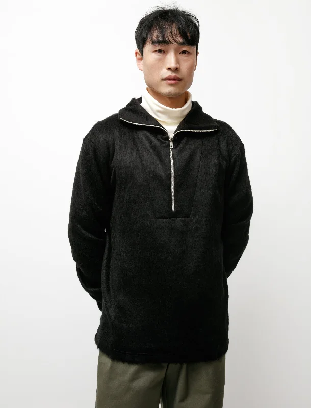 Limited-time promo – up to 70% off on men's essentials.  Shaggy Half Zip Black