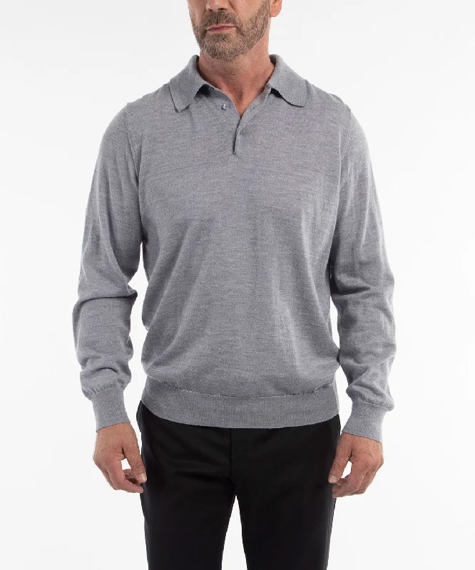 Final clearance: Men’s clothing items up to 70% off! Signature Ultra Light 100% Merino Wool Long-Sleeve Polo Sweater Final clearance: Men’s clothing items up to 70% off! Signature Ultra Light 100% Merino Wool Long-Sleeve Polo Sweater