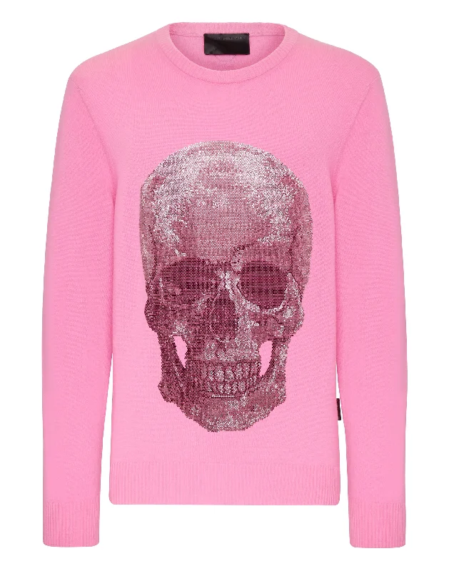 – Shop stylish items today! Cashmere Pullover Round Neck LS Iconic Plein with Crystals – Shop stylish items today! Cashmere Pullover Round Neck LS Iconic Plein with Crystals