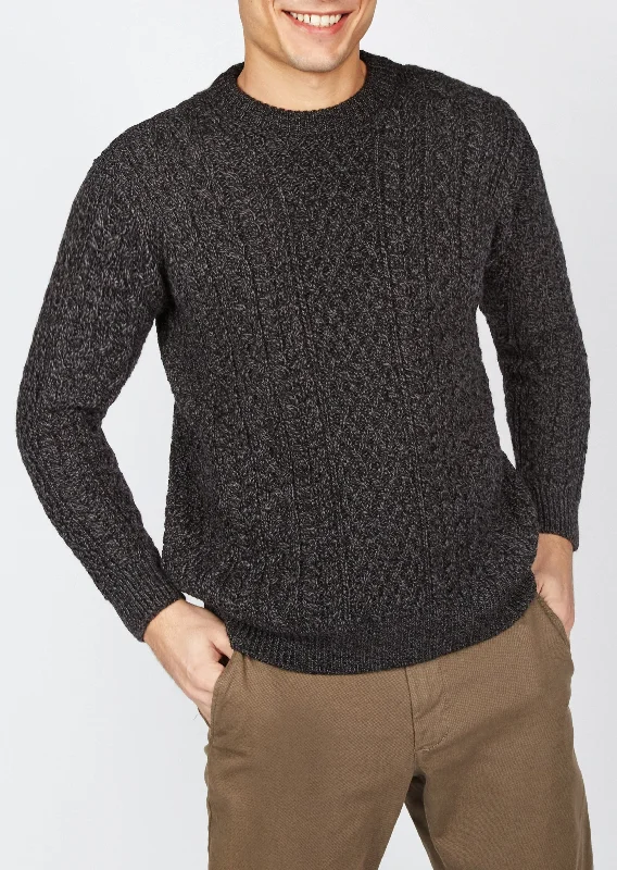 Shop clothing essentials at a fraction of the price – IrelandsEye Cuileann Aran Sweater | Anthracite Shop clothing essentials at a fraction of the price – IrelandsEye Cuileann Aran Sweater | Anthracite