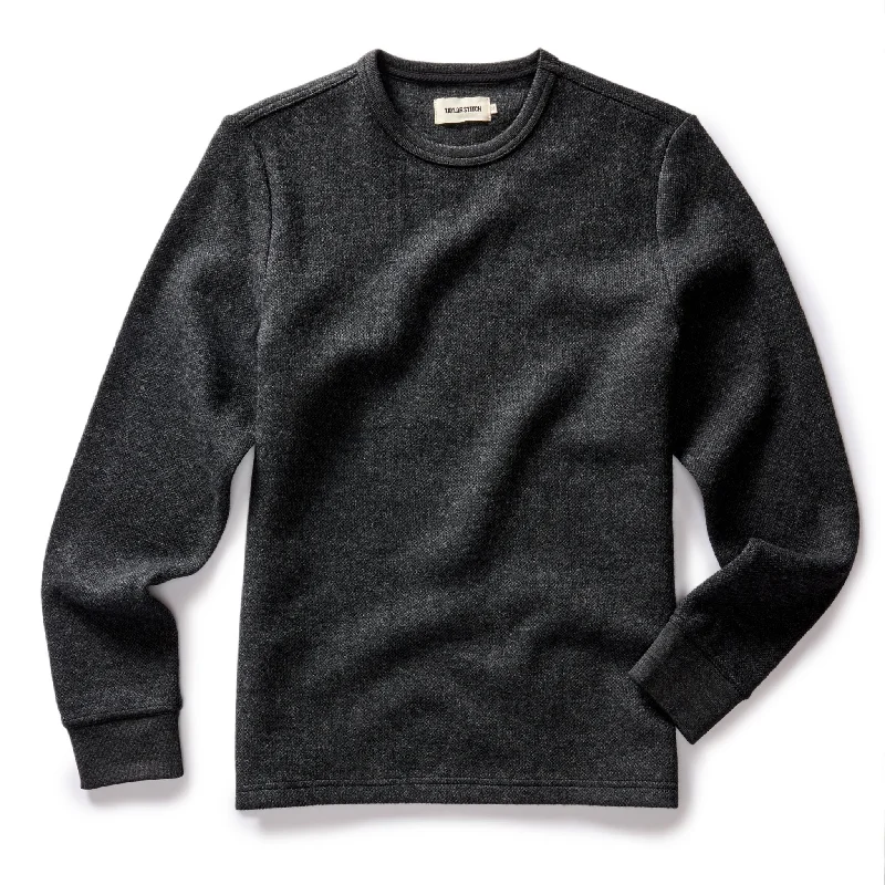 End-of-season clothing sale – Shop now for big savings! The Evans Crew in Charcoal Birdseye Wool End-of-season clothing sale – Shop now for big savings! The Evans Crew in Charcoal Birdseye Wool