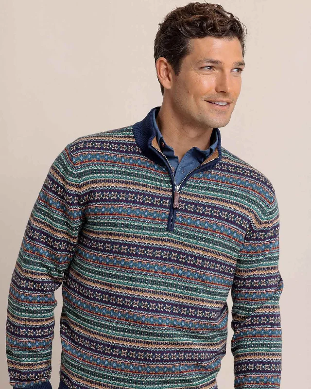 Flash deals on men’s clothing – Grab yours today! Heather Fair Isle Quarter Zip Sweater Flash deals on men’s clothing – Grab yours today! Heather Fair Isle Quarter Zip Sweater