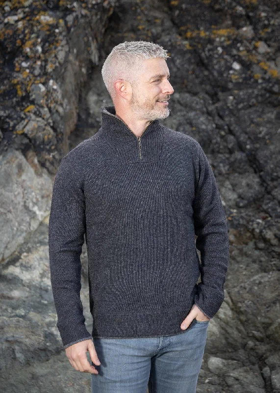Get the latest trends in men’s clothing – huge savings inside. Mens Zip Lambswool Sweater | Charcoal Get the latest trends in men’s clothing – huge savings inside. Mens Zip Lambswool Sweater | Charcoal