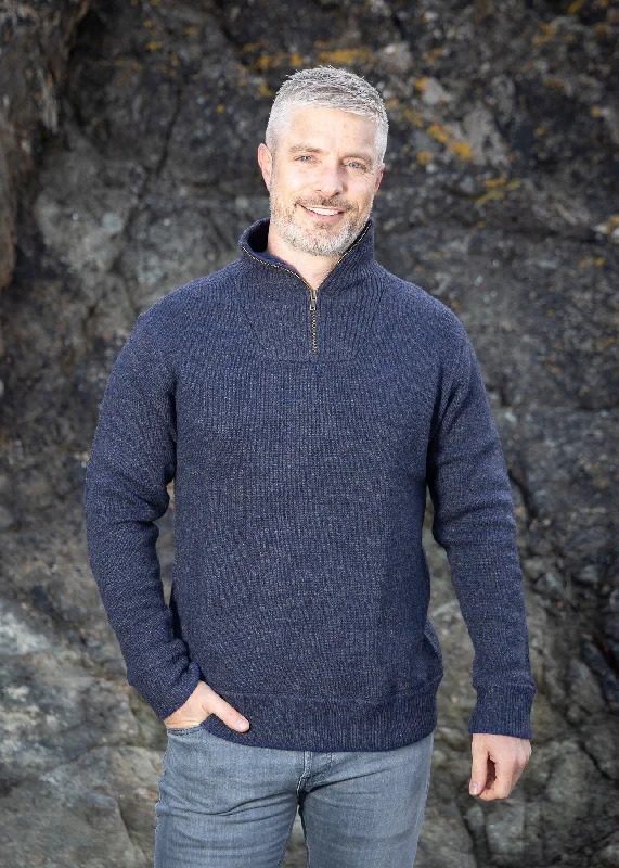 Shop the hottest fashion trends for less – deals you can’t miss. Mens knitted half zip pullover Navy Marl Shop the hottest fashion trends for less – deals you can’t miss. Mens knitted half zip pullover Navy Marl