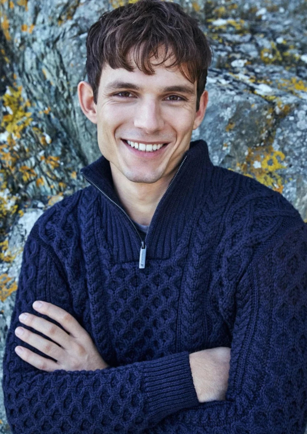 Affordable clothing for men and women – Shop today for big savings. IrelandsEye Men's Dromore Aran Sweater | Navy Affordable clothing for men and women – Shop today for big savings. IrelandsEye Men's Dromore Aran Sweater | Navy