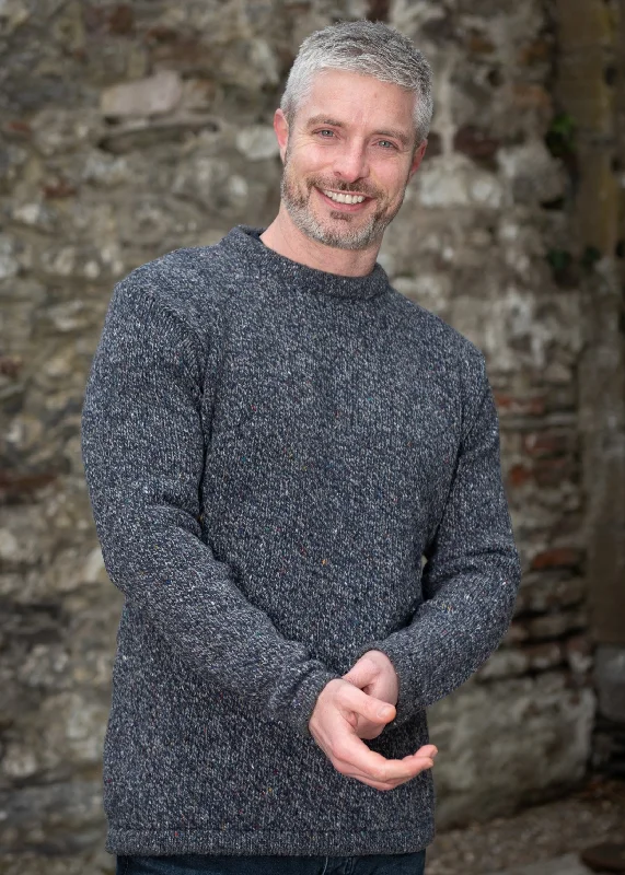 Big discounts on men’s wear – Shop now and save! Men's Roundstone Sweater | Navy Marl Big discounts on men’s wear – Shop now and save! Men's Roundstone Sweater | Navy Marl