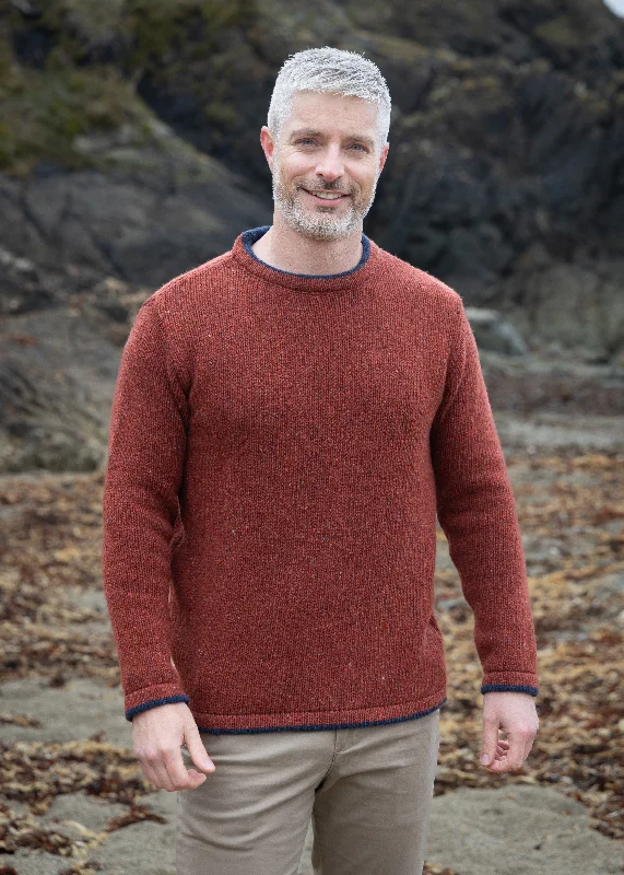 Final clearance: Men’s clothing items up to 70% off! Men's Roundstone Sweater | Copper Marl Final clearance: Men’s clothing items up to 70% off! Men's Roundstone Sweater | Copper Marl