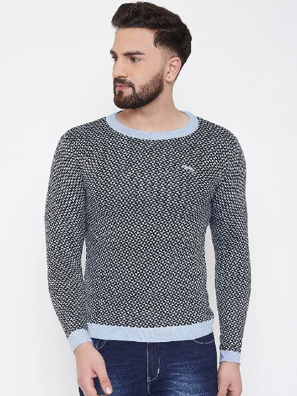 Men’s fashion sale – new deals added every day! JUMP USA Men Blue Self Design Sweater Men’s fashion sale – new deals added every day! JUMP USA Men Blue Self Design Sweater