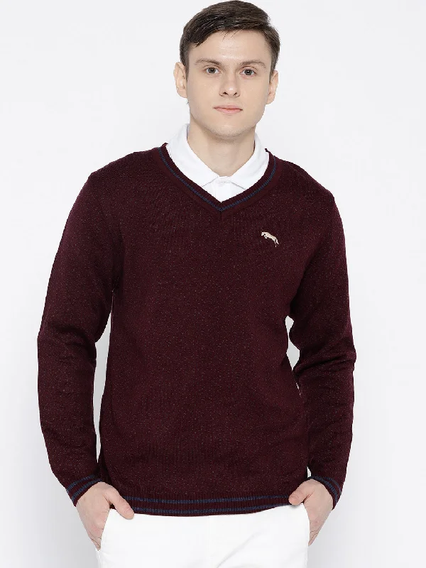 Shop stylish and affordable clothes – Men Maroon and Navy Blue Colourblocked Pullover Shop stylish and affordable clothes – Men Maroon and Navy Blue Colourblocked Pullover