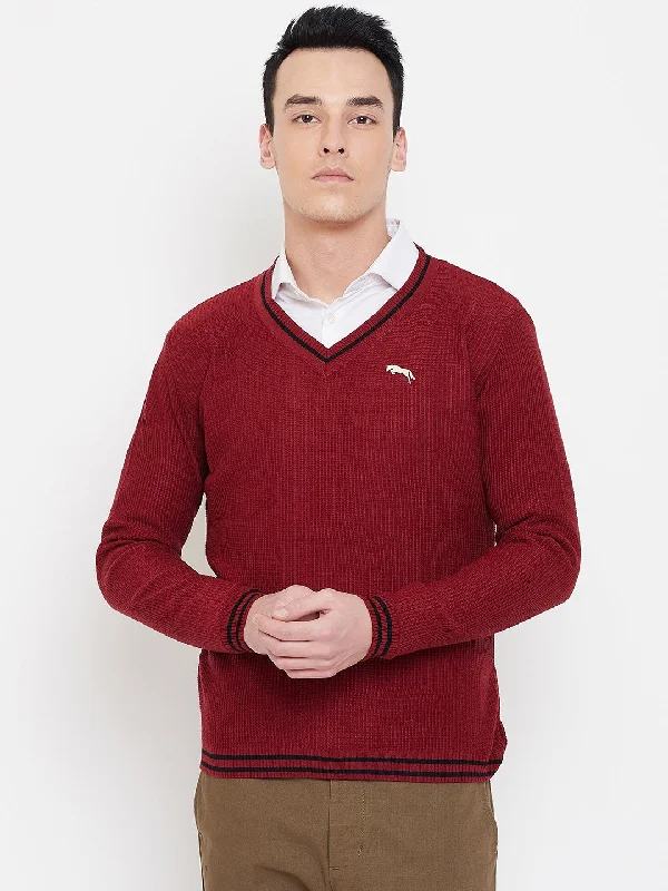 Shop our exclusive men’s fashion deals – limited time only! JUMP USA Men Red Solid Sweater Shop our exclusive men’s fashion deals – limited time only! JUMP USA Men Red Solid Sweater