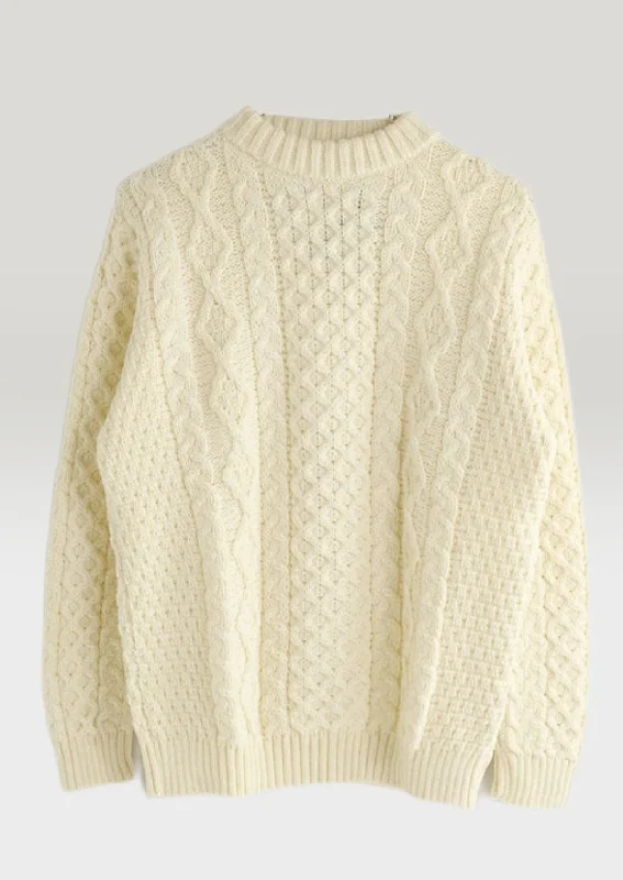Shop trendy clothing for every season – Special promotion today. Kerry Heavy Aran Sweater | Natural Shop trendy clothing for every season – Special promotion today. Kerry Heavy Aran Sweater | Natural