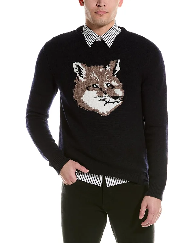 Shop now and enjoy massive savings on stylish clothing for all seasons. Maison Kitsune Big Fox Wool Crewneck Sweater Shop now and enjoy massive savings on stylish clothing for all seasons. Maison Kitsune Big Fox Wool Crewneck Sweater