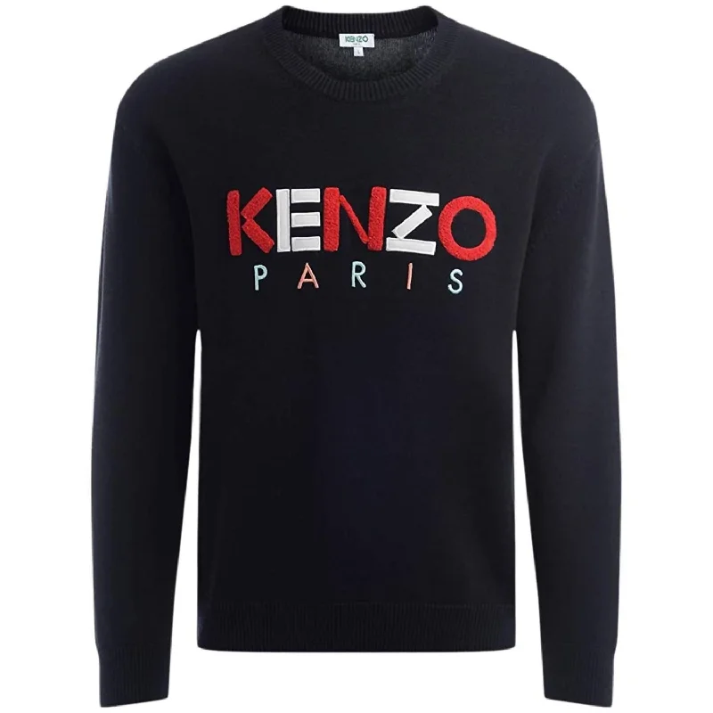 Exclusive offers on the latest clothing styles for men . Men's Maglione Paris In Lana Nera Con Logo A Contrasto Sweater In Black Exclusive offers on the latest clothing styles for men . Men's Maglione Paris In Lana Nera Con Logo A Contrasto Sweater In Black