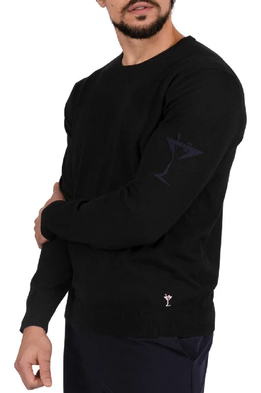 Hurry, the best deals on men’s fashion won’t last long! Men's Black Martini Crewneck Sweater Hurry, the best deals on men’s fashion won’t last long! Men's Black Martini Crewneck Sweater