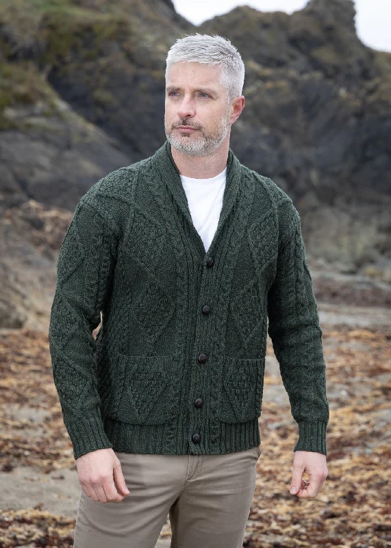 Men’s fashion sale – new deals added every day! Men's Shawl Button Cardigan | Army Green Men’s fashion sale – new deals added every day! Men's Shawl Button Cardigan | Army Green