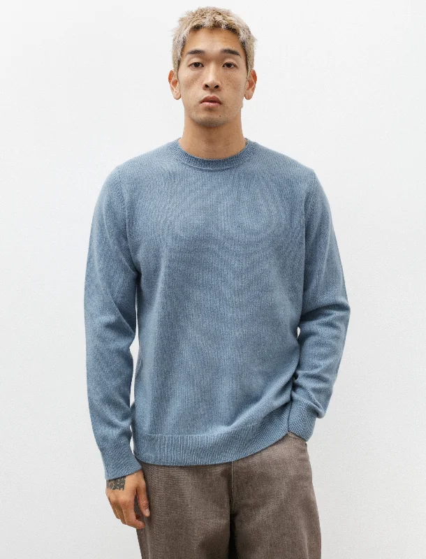 Shop men’s fashion for less – prices slashed on select items.  Sigfred Merino Lambswool Sweater Stone Blue