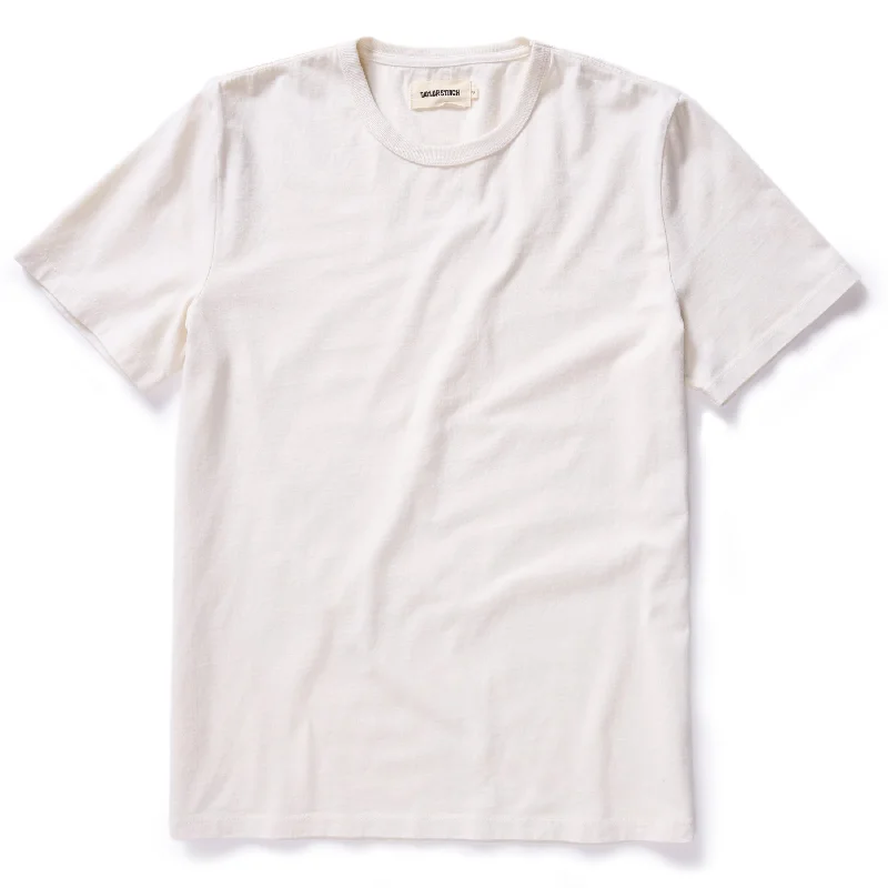 Shop affordable and stylish clothing – Limited-time discounts. The Organic Cotton Tee in Vintage White Shop affordable and stylish clothing – Limited-time discounts. The Organic Cotton Tee in Vintage White