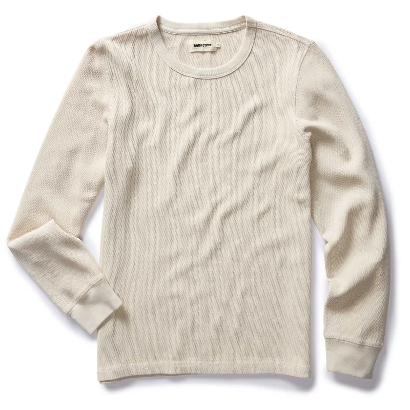 Final clearance: Men’s clothing items up to 70% off! The Organic Cotton Waffle Crew in Vintage White Final clearance: Men’s clothing items up to 70% off! The Organic Cotton Waffle Crew in Vintage White