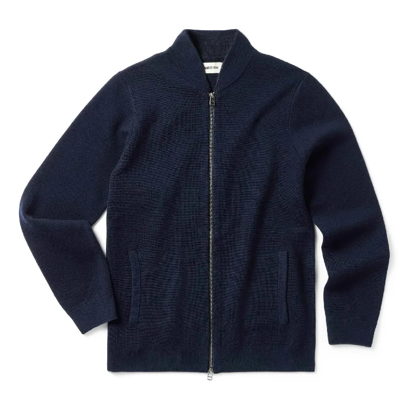 Don’t miss out – Limited-time   The Portola Bomber in Midnight Merino