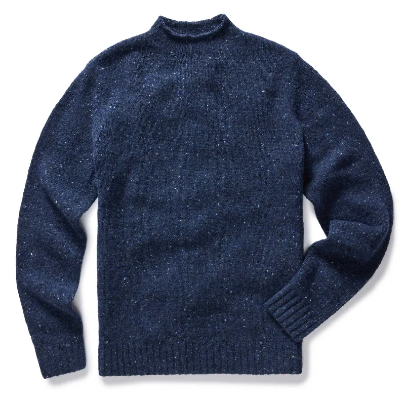 Clearance sale – shop men's clothing at discounted prices! The Seafarer Sweater in Atlantic Blue Donegal Clearance sale – shop men's clothing at discounted prices! The Seafarer Sweater in Atlantic Blue Donegal