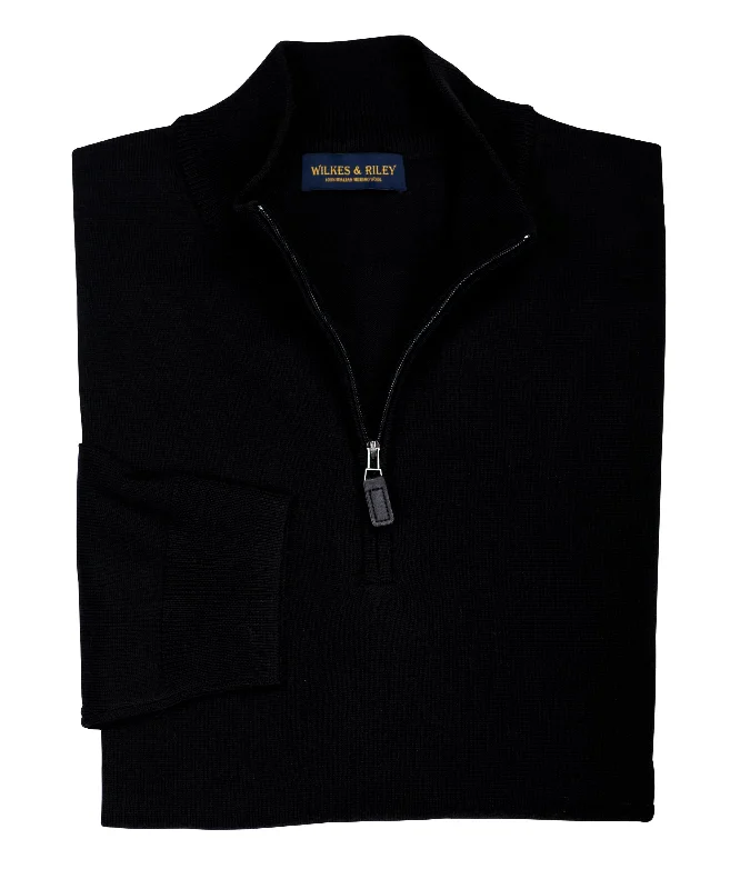 Best deals fashion – Don’t miss the latest clothing discounts. Ultra-fine Zegna Baruffa Half-Zip Merino Wool Sweater - Black Best deals fashion – Don’t miss the latest clothing discounts. Ultra-fine Zegna Baruffa Half-Zip Merino Wool Sweater - Black