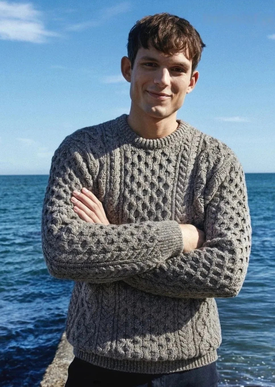 Save big on men’s casual wear – today only! IrelandsEye Men's Cashmere Aran Sweater | Rocky Ground Save big on men’s casual wear – today only! IrelandsEye Men's Cashmere Aran Sweater | Rocky Ground