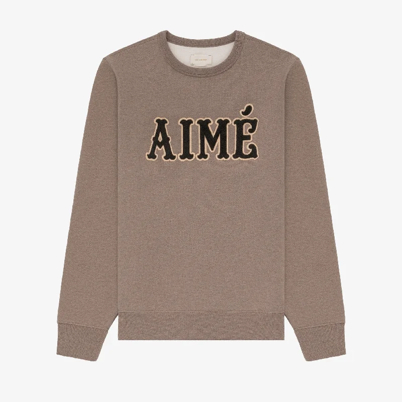Exclusive deals on men’s fashion – Shop now and save big!  Aimé Appliqué Crewneck Sweatshirt