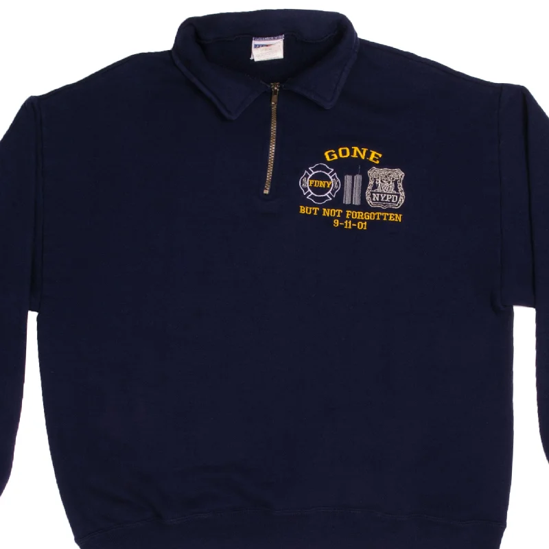 Special offer: Save on everyday clothing essentials – Shop now!  VINTAGE 9-11 MEMORIAL NYPD SWEATSHIRT WITH ZIPPER 2001 SIZE LARGE