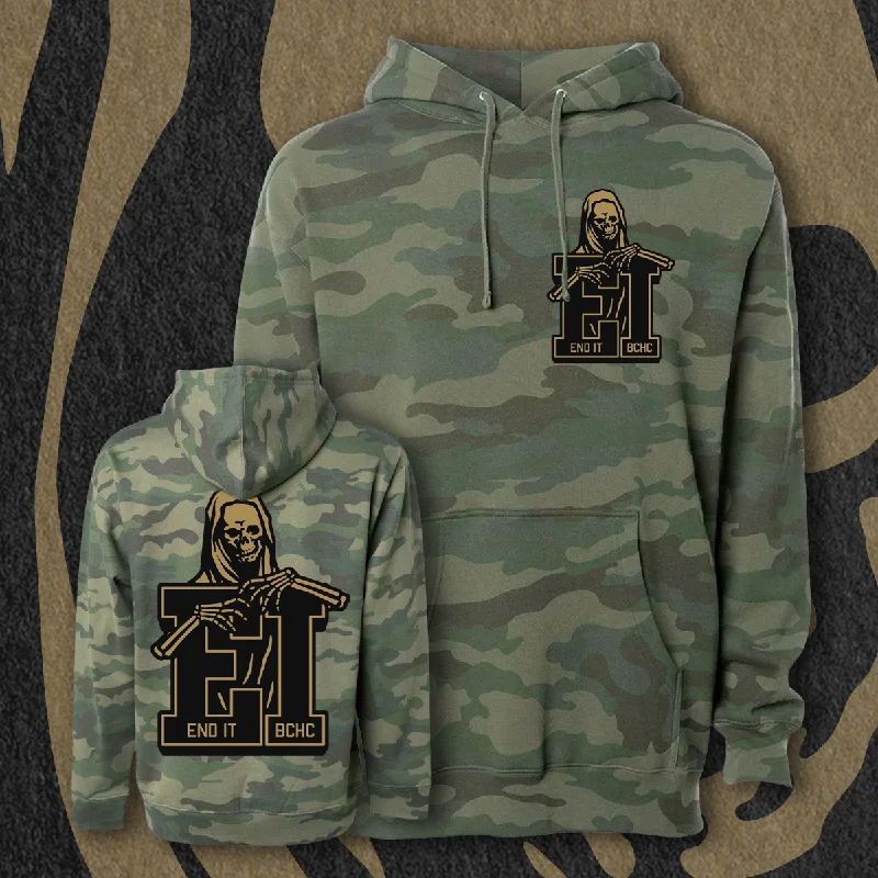 Shop the best clothing sales of the year!  END IT "BCHC REAPER EMBLEM" CAMO HOOD