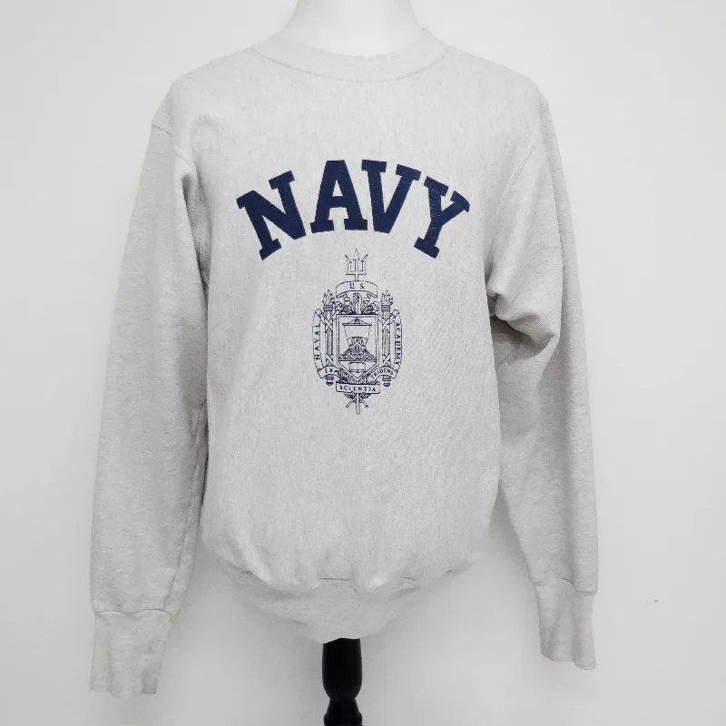 Time to upgrade your wardrobe – shop men’s fashion on sale.  USN US NAVY SWEATSHIRT NAVAL ACADEMY CREST CREWNECK 1980'S