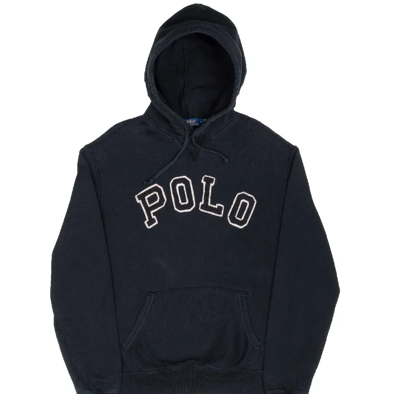Shop stylish  fashion – Get huge savings on men’s clothing.  VINTAGE POLO RALPH LAUREN BLACK HOODIE SWEATSHIRT MEDIUM
