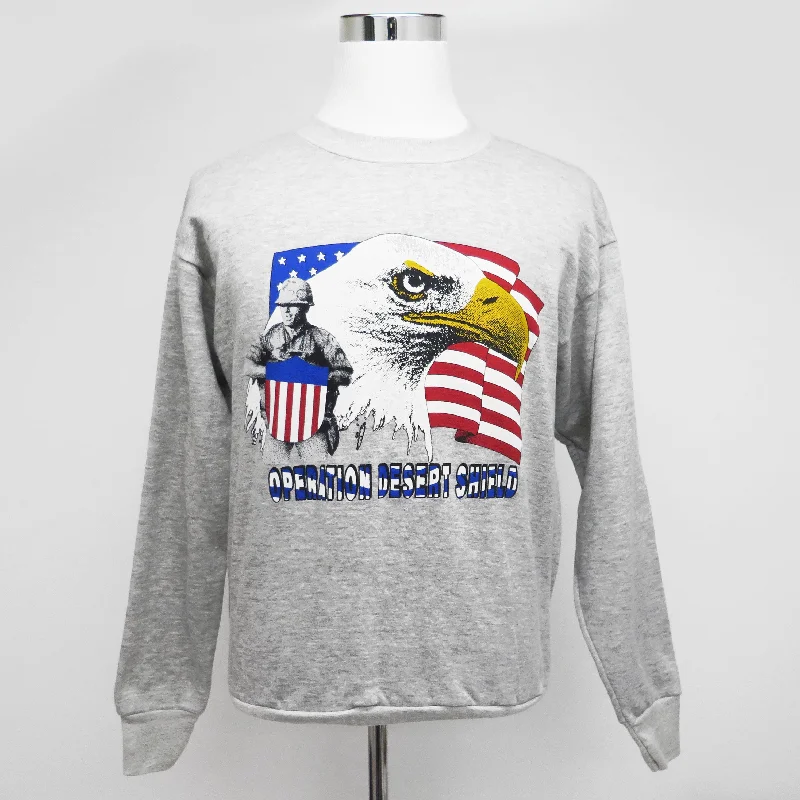 Save more with bundle deals on men’s fashion items.  VINTAGE OPERATION DESERT SHIELD 1990'S SWEATSHIRT SIZE LARGE