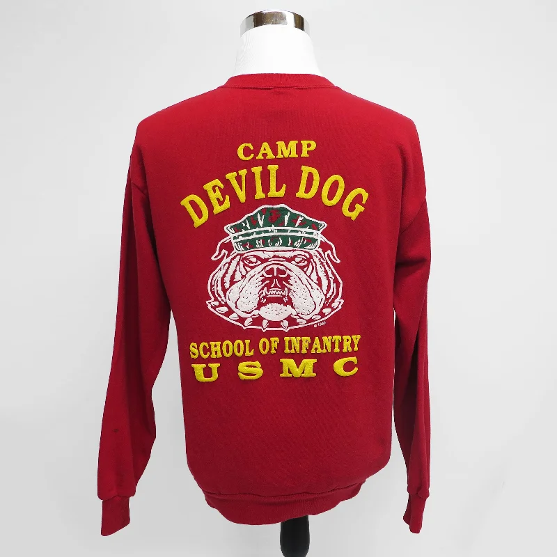 Shop now and save up to 40% on men’s wardrobe essentials.  USMC US MARINE CORPS 'CAMP DEVIL DOG' 1990 SWEATSHIRT SIZE LARGE