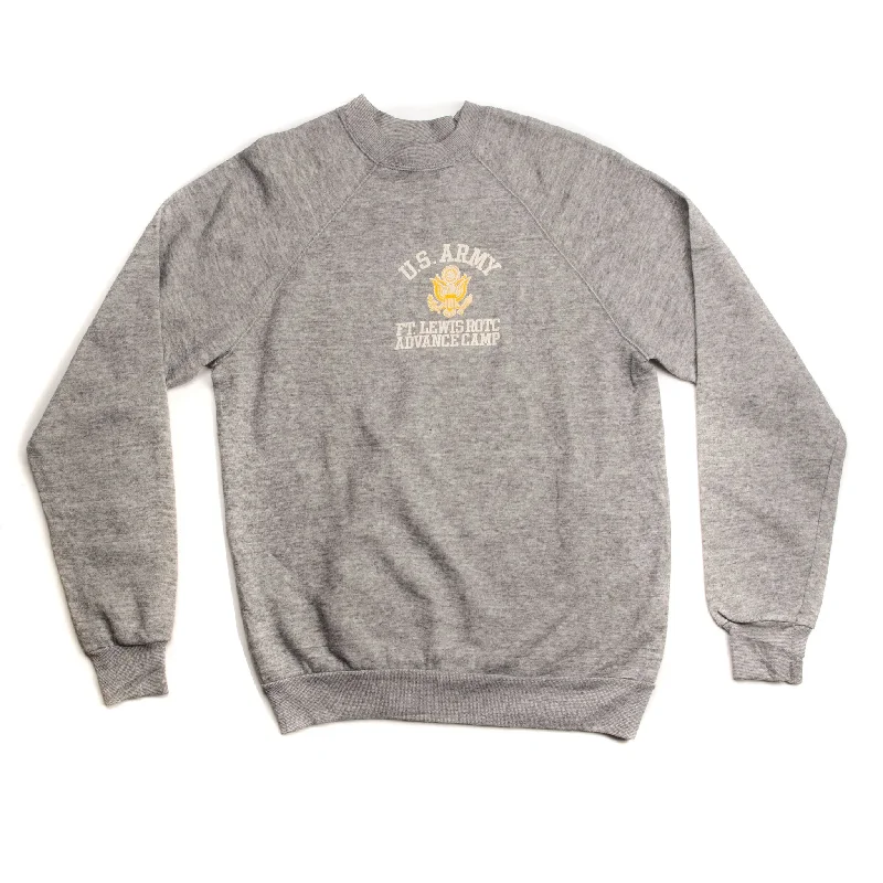 Shop stylish and affordable clothes –   US ARMY SWEATSHIRT FT. LEWIS ROTC ADVANCE CAMP 90'S SIZE LARGE