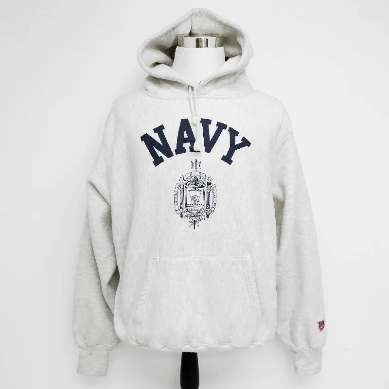 Exclusive discounts on men's fashion – shop today!  USN US NAVY SWEATSHIRT HOODIE NAVAL ACADEMY CREST 1980'S SIZE XXL