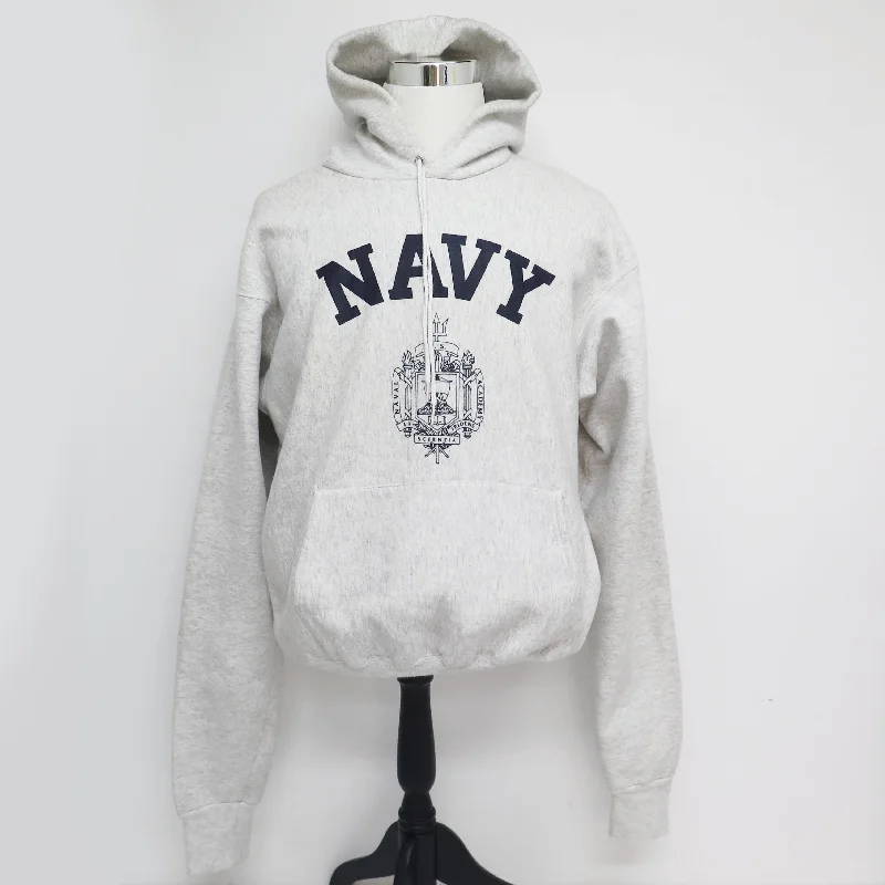 Men’s fashion just got more affordable – shop now!  USN US NAVY SWEATSHIRT HOODIE NAVAL ACADEMY CREST 1980'S SIZE XL