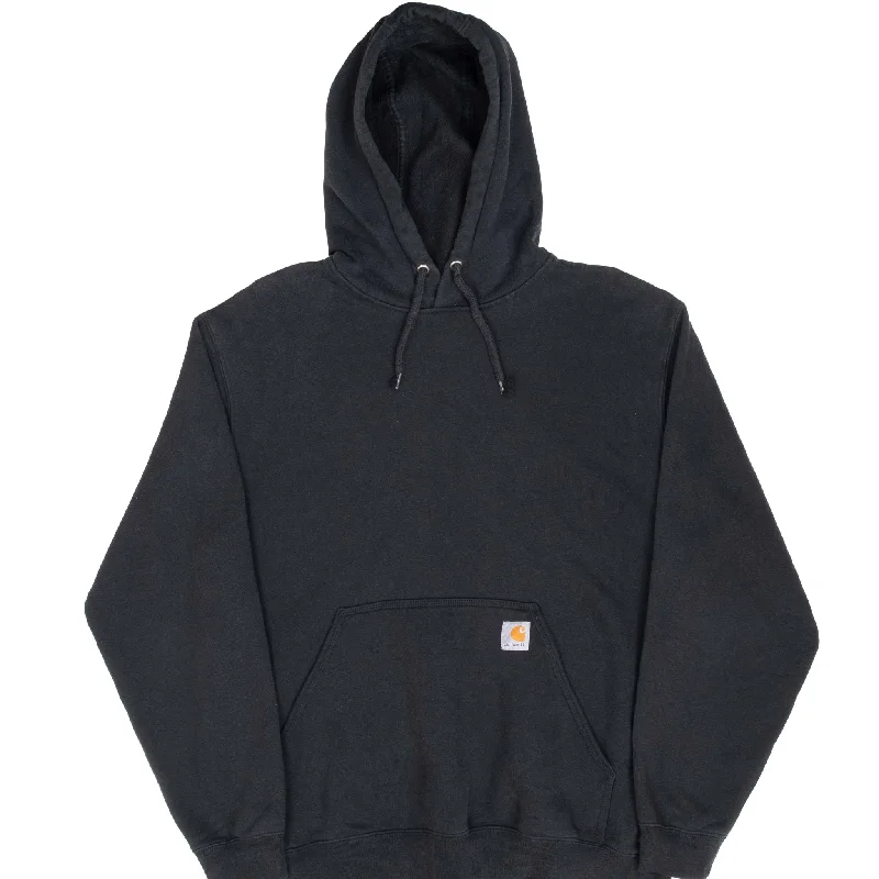 Shop the latest men's clothing trends at a fraction of the price.  VINTAGE CARHARTT CLASSIC BLACK HOODIE SWEATSHIRT LARGE