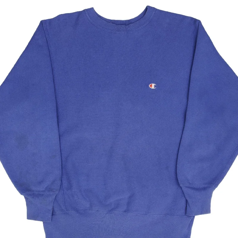 Shop new arrivals in clothing and save –  VINTAGE CHAMPION REVERSE WEAVE BLUE SWEATSHIRT 1980S SIZE LARGE MADE IN USA