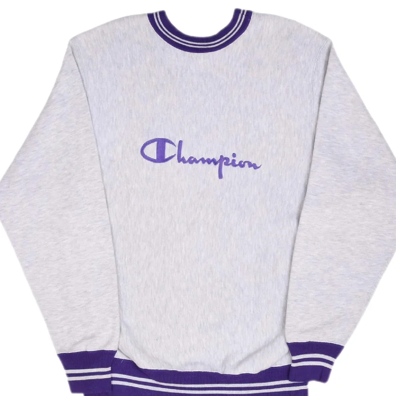 Look your best with exclusive savings on men’s fashion.  VINTAGE CHAMPION REVERSE WEAVE SPELLOUT GREY SWEATSHIRT 1990S LARGE MADE IN USA