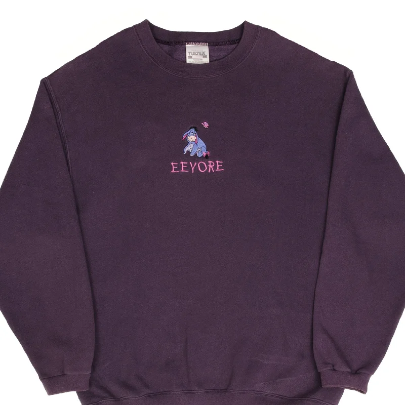 Get men’s fashion for less – shop the best deals of the year.  VINTAGE DISNEY EEYORE EMBROIDERED 1990S SWEATSHIRT SIZE MEDIUM
